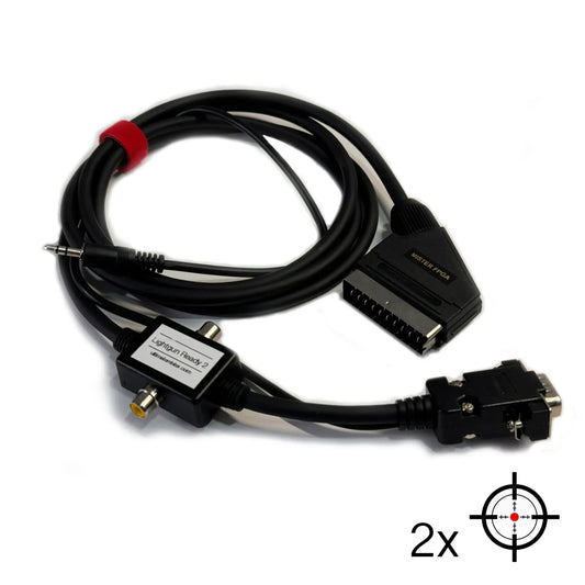 MiSTer VGA to RGB SCART RCA Lightgun Ready
